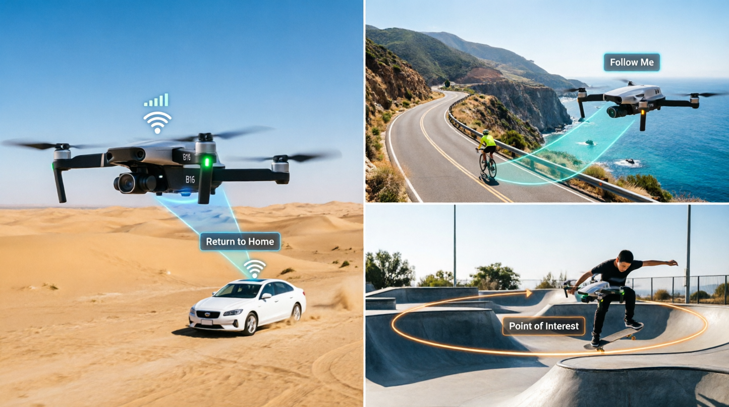 DRON B16 GPS CON CÁMARA 4K